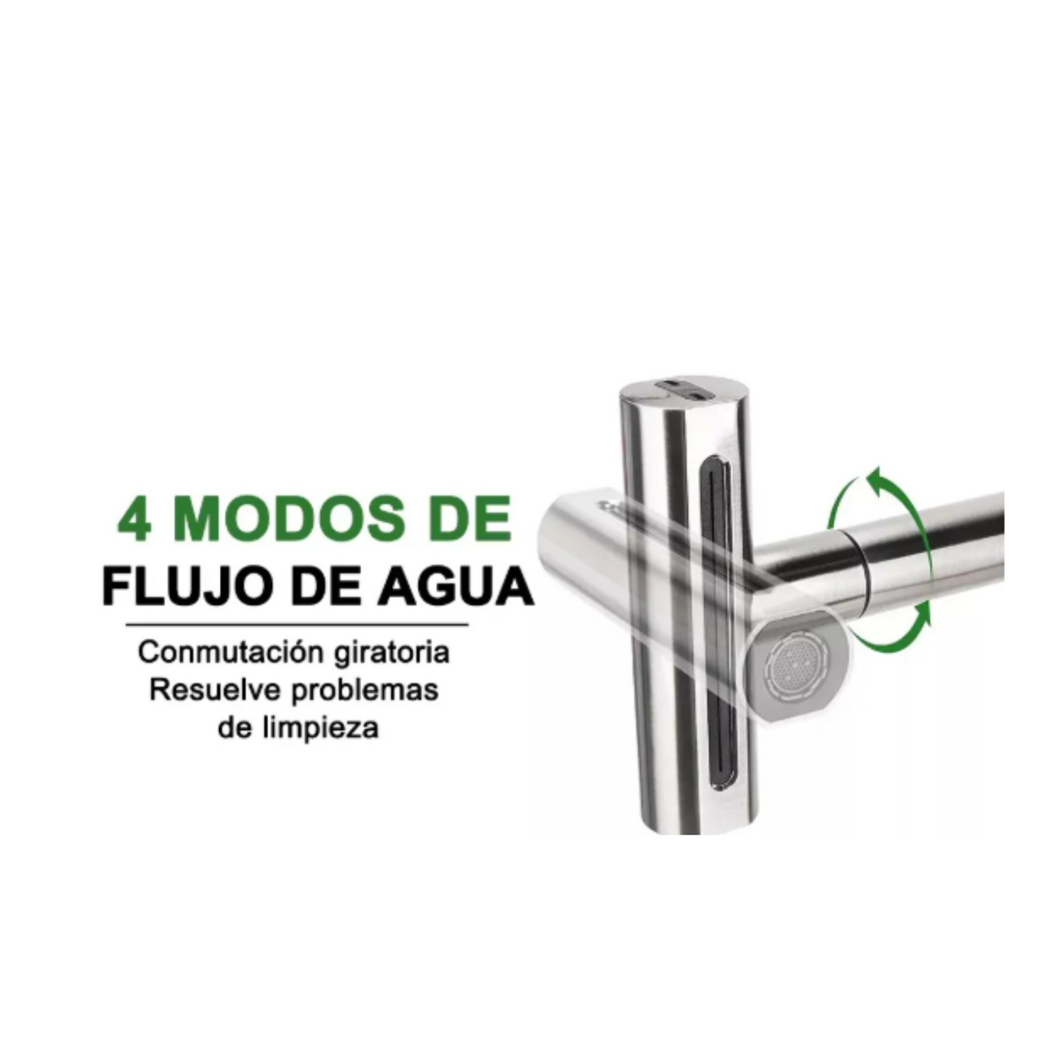 Grifo Monocontrol lavaplatos Industrial – Acero Inoxidable - Aqua center