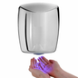 SECADOR DE MANOS BRILLANTE / TORNADO MEDIANO / AUTOMÁTICO INFRARROJO ACERO INOXIDABLE