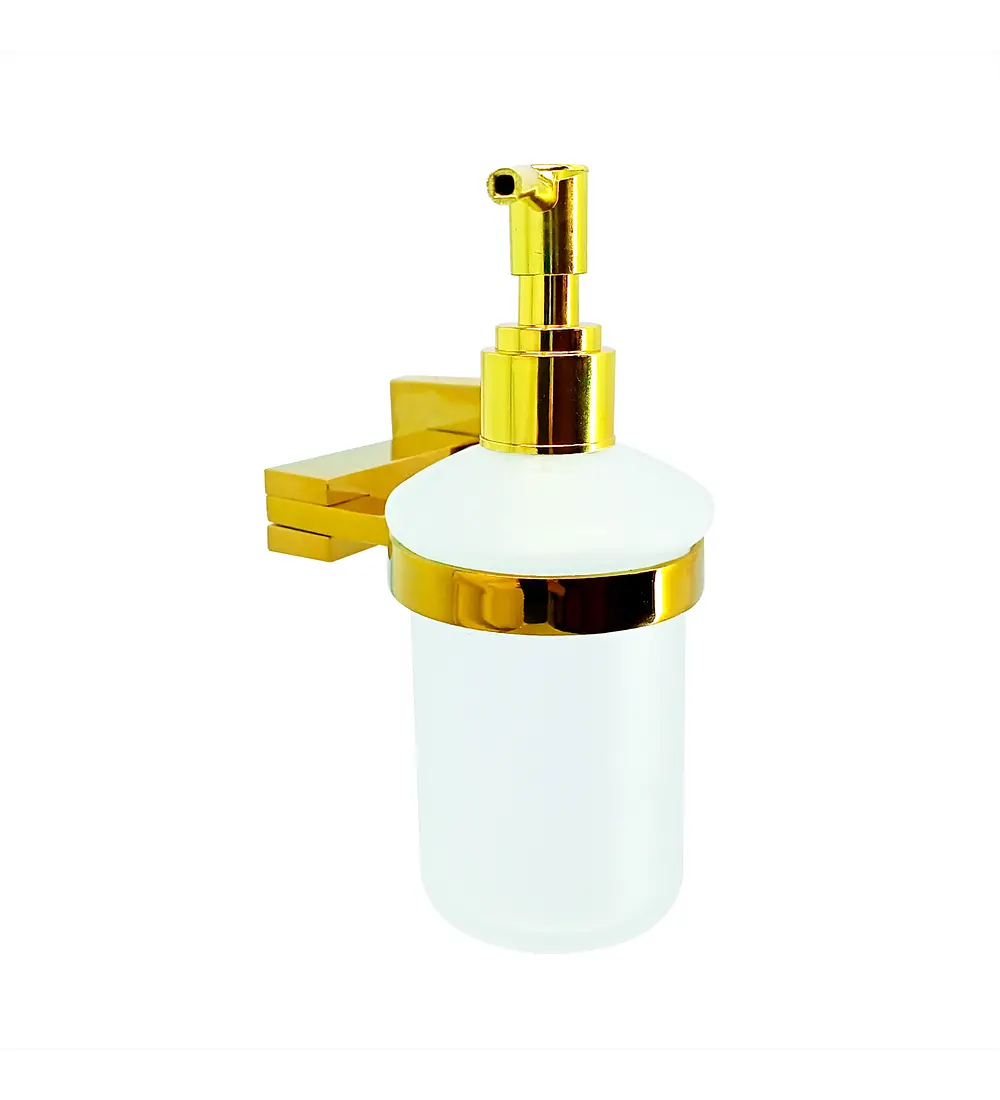 Set X 4 Piezas Accesorios Baño Dorado Lujo - Aqua center 