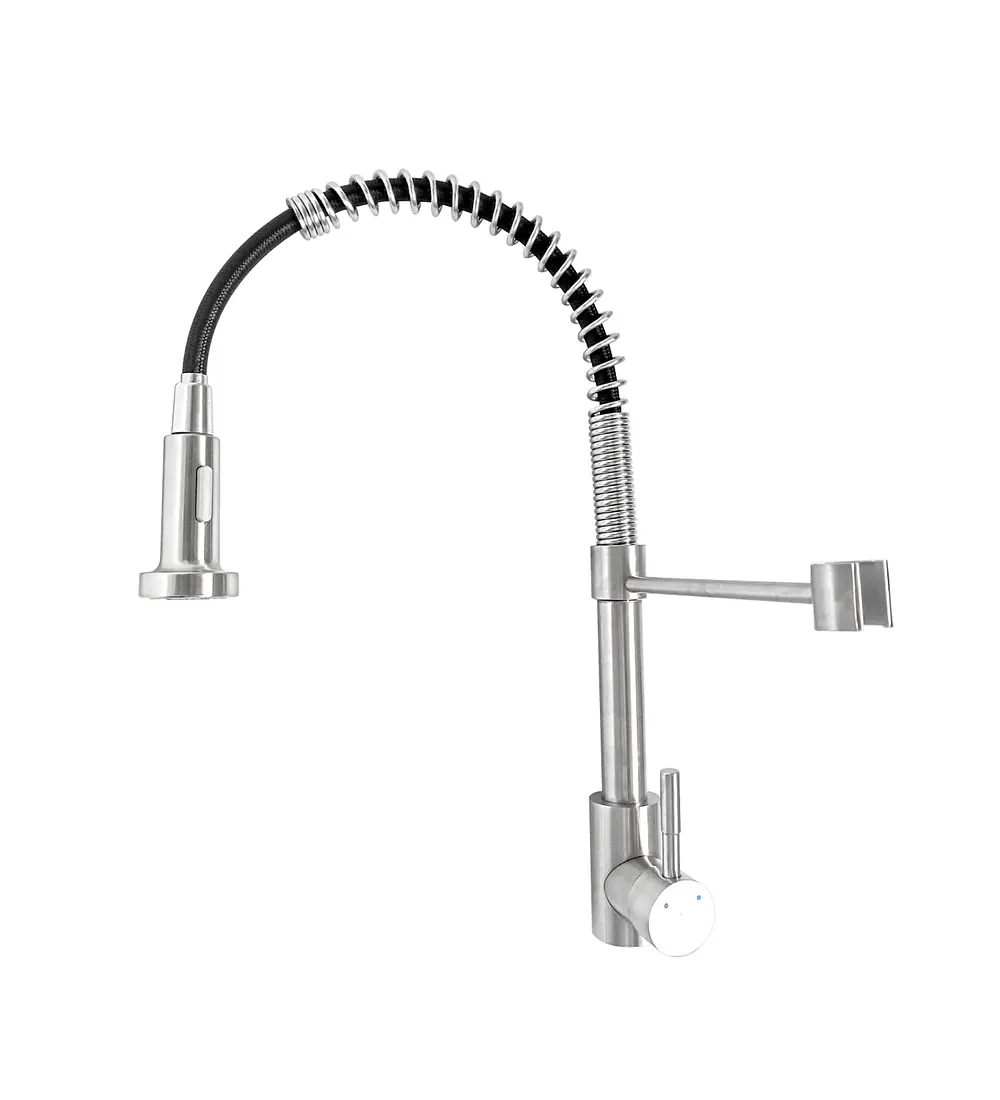 Grifo Cocina Profesional Monomando Satinado - Aqua center 