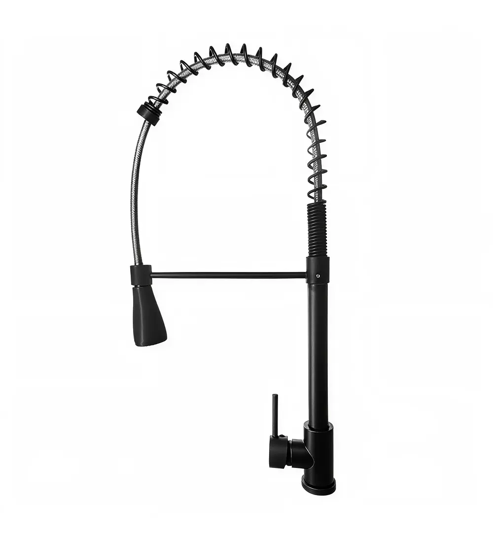 Grifo Cocina Profesional Monomando Negro - Aqua center 