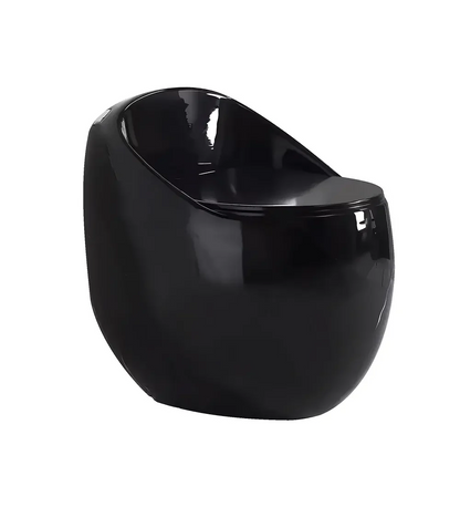 Sanitario De Lujo Tipo Huevo Negro