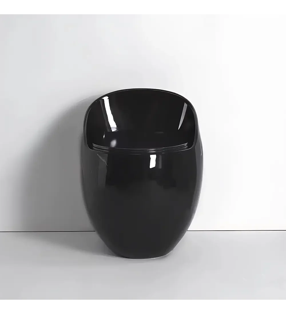 Sanitario De Lujo Tipo Huevo Negro