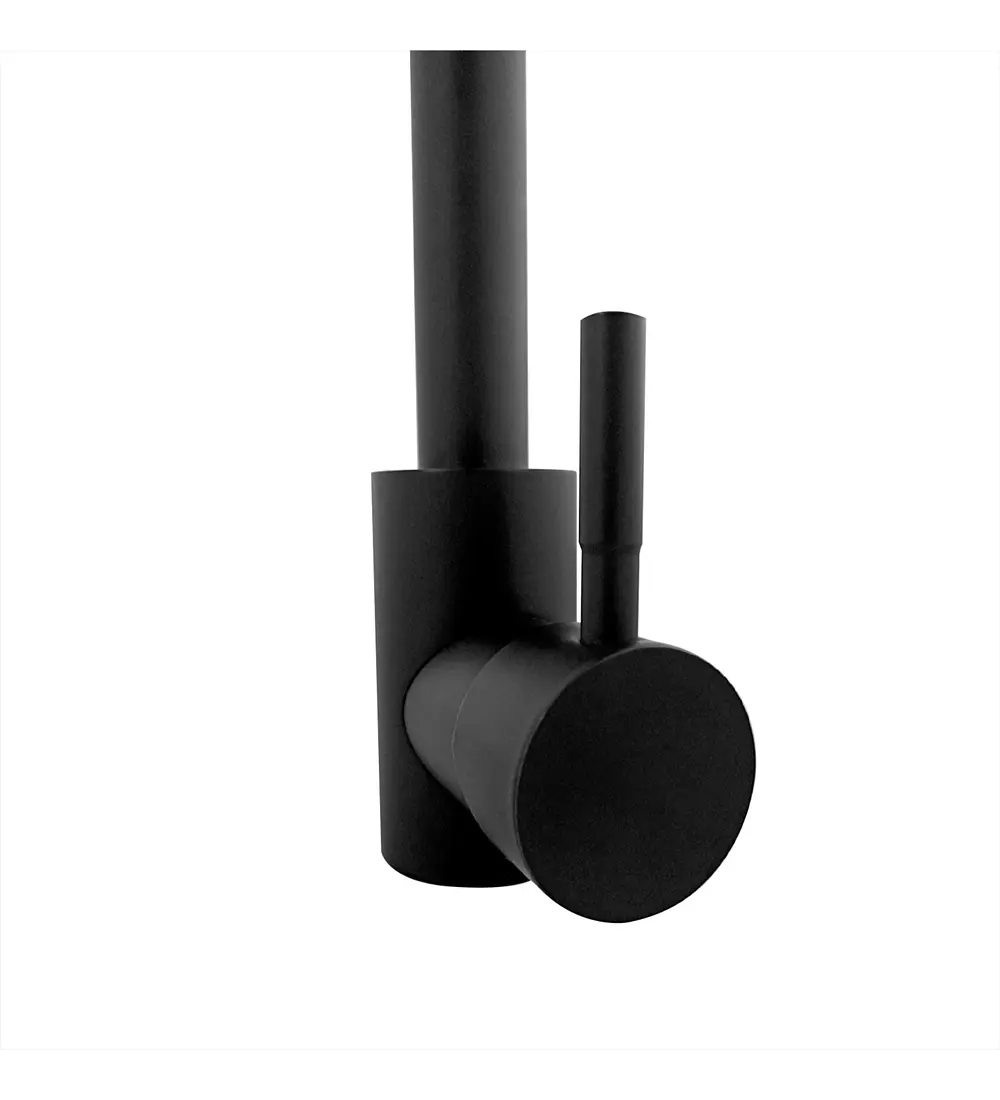 Griferia Lavaplatos Negro Mate Cuello Cisne - Aqua center 