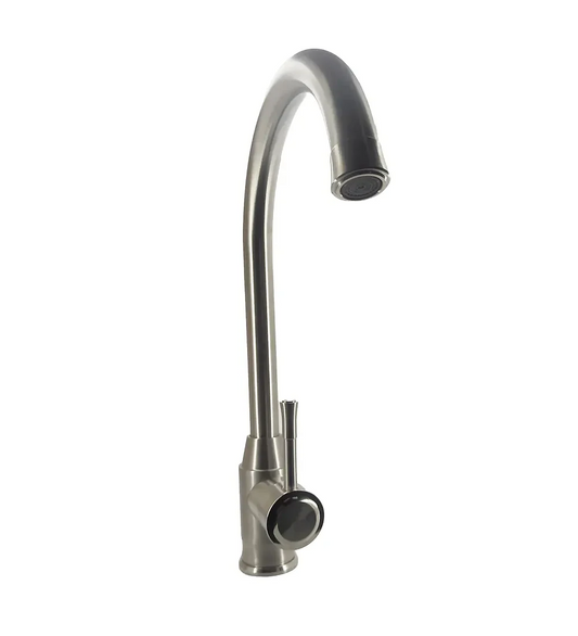 Griferia Lavaplatos Mezclador Satinada Acero Inoxidable 304 - Aqua center 