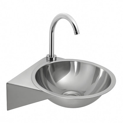 Lavamanos Plataforma Acero Inoxidable 32x34 cm Pared - Aqua center 