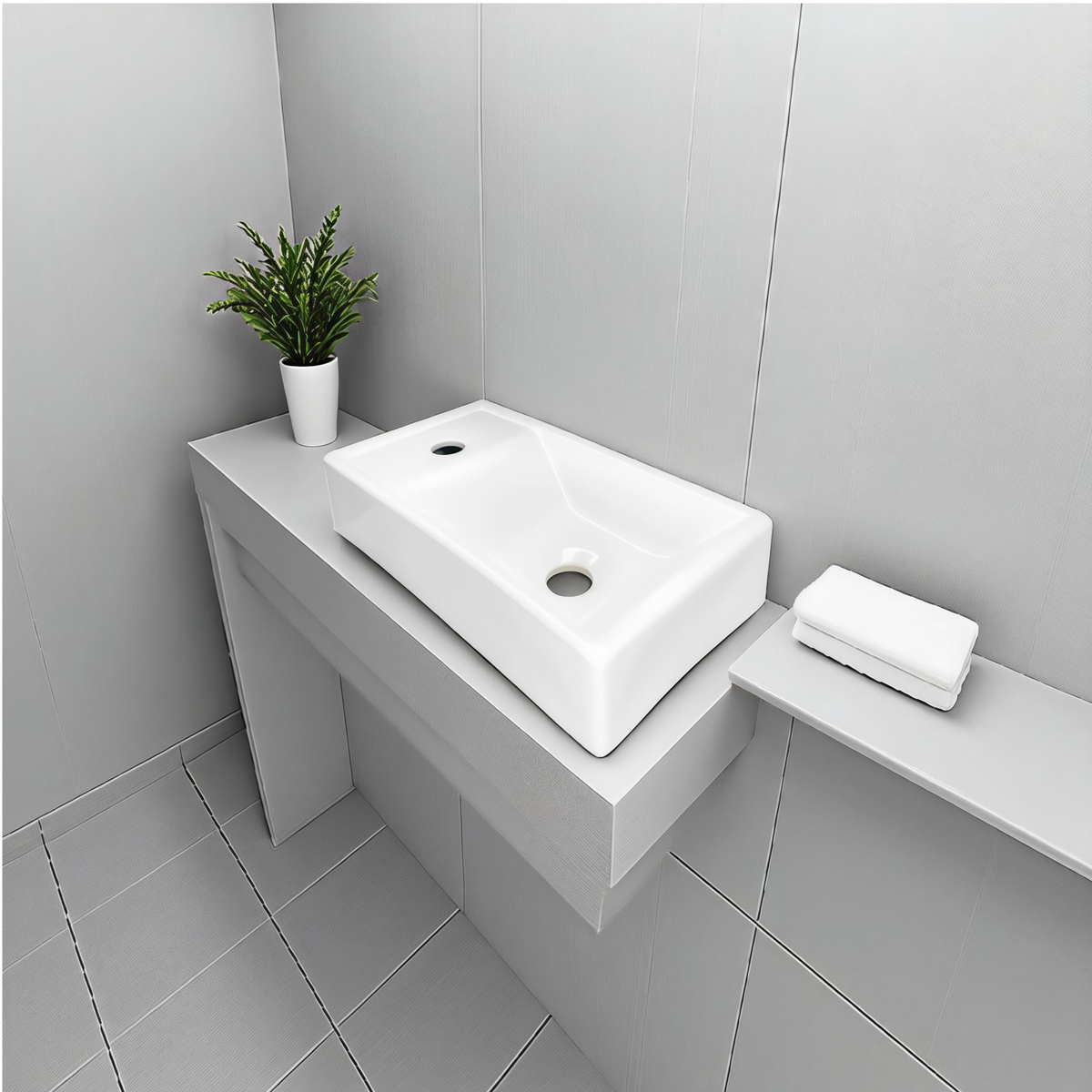 Lavamanos Nappo Blanco 41 x 22 cm