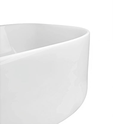 Lavamanos Cerámica Sobreponer Semi Rectangular 40x30x14