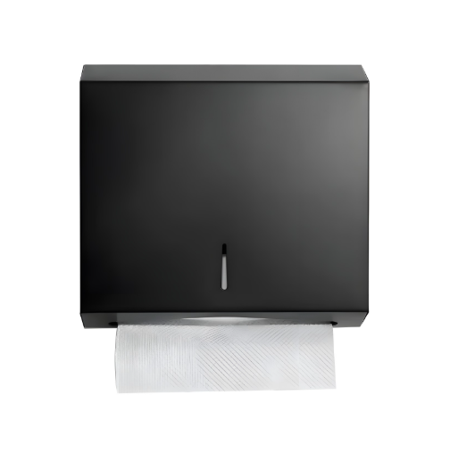 Dispensador de Papel en Acero Inoxidable Negro Mate