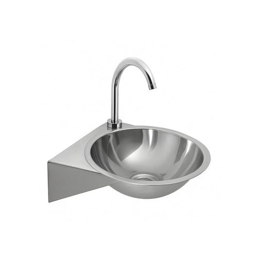 Lavamanos Plataforma Acero Inoxidable 40x42cm Pared - Aqua center 