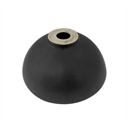 Lavamanos Sobreponer Redondo Ceramica Negro Mate 13x32cm