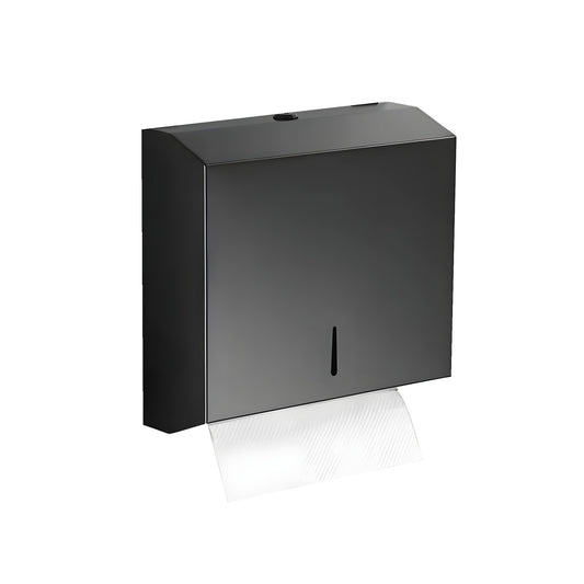 Dispensador de Papel en Acero Inoxidable Negro Mate
