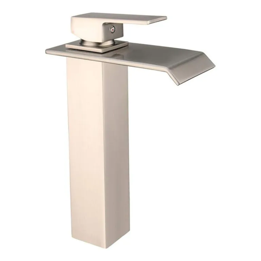 Grifería Monocontrol Cascada Satinada: Minimalismo y Diseño de Vanguardia