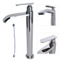 Grifo Llave Alta Tipo Cascada Cromada Agua Fría para Lavamanos - Aqua center 