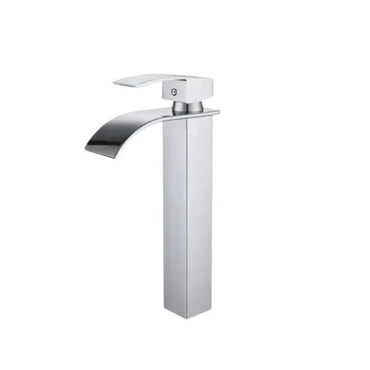 Grifo lavamanos monocontrol cascada alto acero 304 - Aqua center 