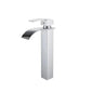 Grifo lavamanos monocontrol cascada alto acero 304 - Aqua center 