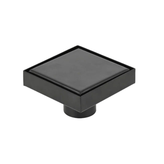 Desagüe al Piso Invisible 10x10 Negro – Elegancia que se Oculta - Aqua center 