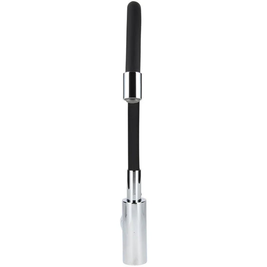 Griferia lavaplatos cuello flexible negro